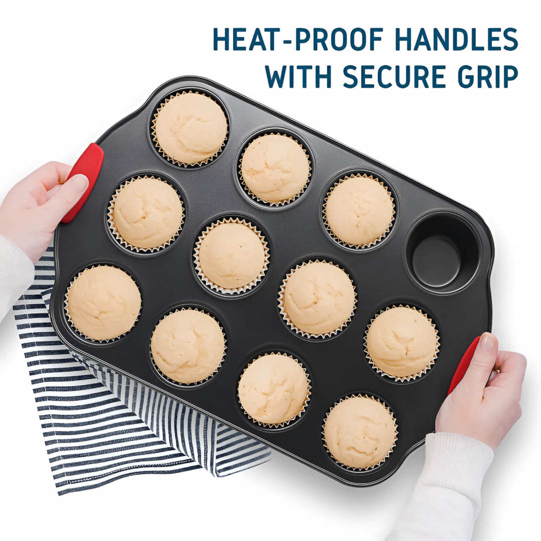 15-piece Nonstick Bakeware Set with heatproof handles