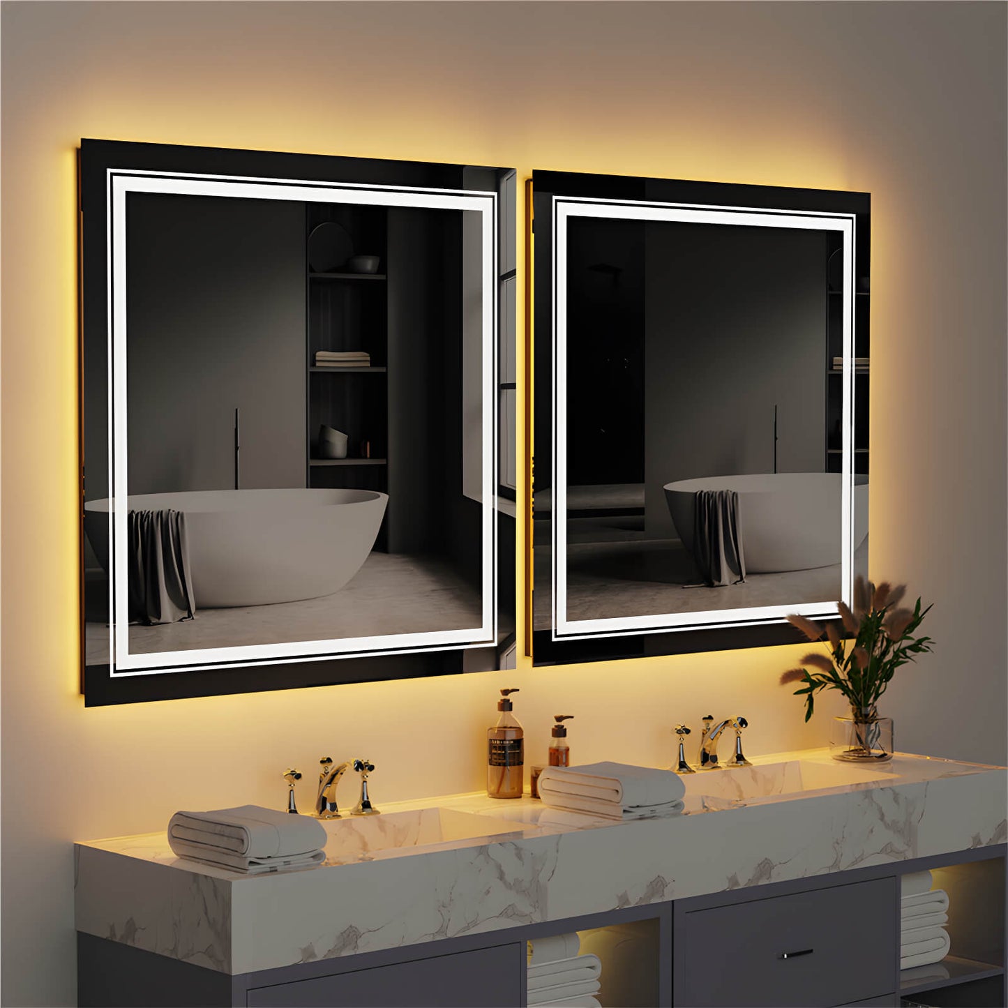 LED Bathroom Mirror with RGB | 32 inch