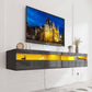 Black Floating 80 inch TV Stand with RGB Lightning